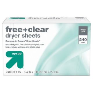 up & up® Free & Clear Dryer Sheets 200 ct