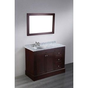 Bosconi SB 255 Bathroom Vanity, 45 Contemporary Single Vanity   Brown