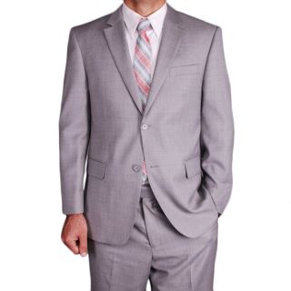 Mens Light Grey Wool 2 button Suit   Shopping   Big