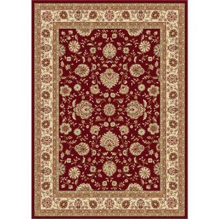 Tayse Elegance Red Rectangular Indoor Woven Area Rug (Common: 8 x 10; Actual: 90 in W x 118 in L)