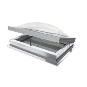VELUX CVA 2549 2304W Skylight, 25 1/2" W x 49 1/2" H Roof Hatch Curb Mounted   Clear over White Acrylic