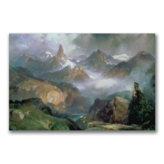 Trademark Fine Art Index Peak Yellowstone by Thomas Moran Painting