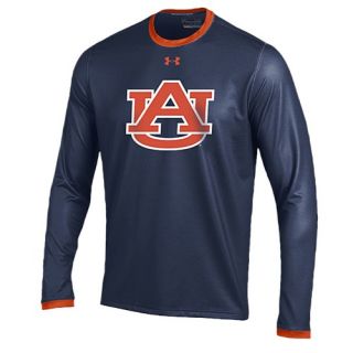 Under Armour College L/S Huddle T Shirt   Mens   Basketball   Clothing   Auburn Tigers   Navy