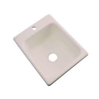 Thermocast Crisfield Drop In Acrylic 17 in. 1 Hole Single Bowl Entertainment Sink in Shell 26108