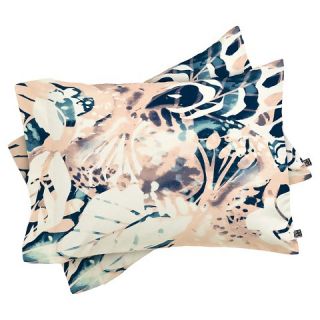 DENY Designs Cayenablanca Jungle Memoirs Lightweight Pillowcase   Pink