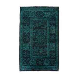 Solo Rugs Moroccan Teal 5 ft. x 8 ft. 2 in. Indoor Area Rug M1681 309