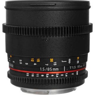 Bower  85mm T1.5 Cine Lens for Canon EF SLY85VDC