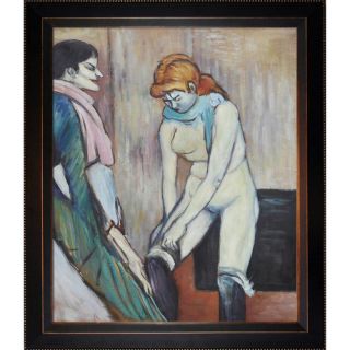 Tori Home Woman Pulling up her Stocking Toulouse Lautrec Framed