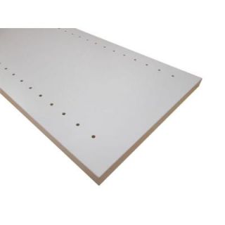 3/4 in. x 16 in. x 97 in. White Thermally Fused Melamine Adjustable Side Panel 57205