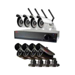 Revo Lite 16 Channel 2TB 960H DVR Surveillance System with (4) 600TVL Wireless Bullet Cameras and 4 Wired Bullet Cameras RL161HWB4EB4E 2T