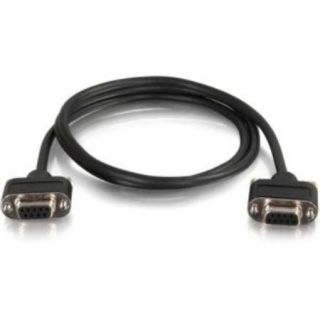 C2g 6ft Cmg rated Db9 Low Profile Null Modem F f   Serial   6 Ft   1 X Db 9 Female Serial   1 X Db 9 Female Serial   Shielding   Black (52175)