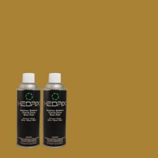 Hedrix 11 oz. Match of S H 380 Burnished Bronze Low Lustre Custom Spray Paint (2 Pack) S H 380
