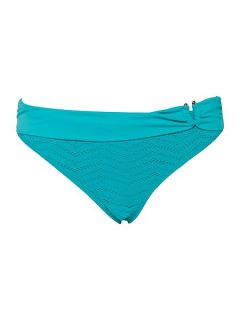 Linea Weekend Crochet Stripe Bikini Brief Jade