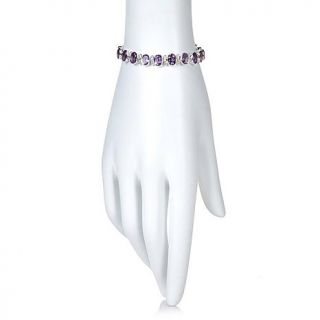 Himalayan Gems™ Oval Gemstone Sterling Silver 7" Line Bracelet   7431856