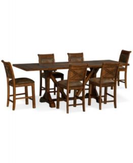 Mandara Pub 7 Piece Set (Dining Table & 6 Side Chairs)