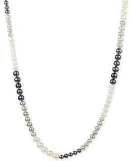 Multihued Cultured Freshwater Pearl Graduated Necklace (6 8mm