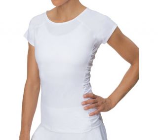 Womens Fila Cap Sleeve Top TW151JD8   White
