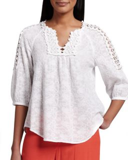 XCVI Capitola Embroidered Voile Tunic