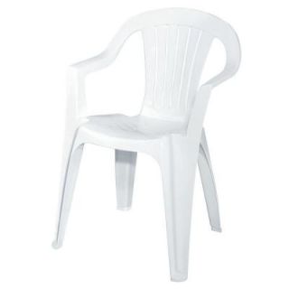White Patio Low Back Chair 8234 48 4301