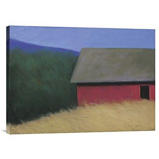 Global Gallery The LaCross Barn by Karen Jones Painting Print on Wrapped Canvas