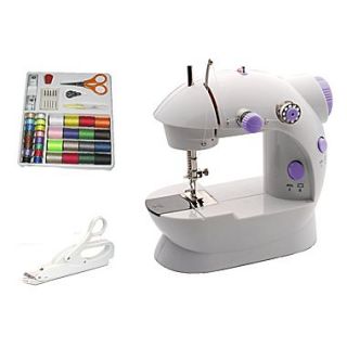 Michley Electronics LSS 202 COMBO Portable Mini Sewing Machine Kit, White