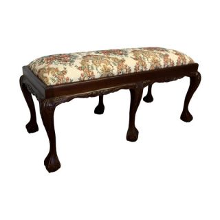 Chippendale Wood Bedroom Bench