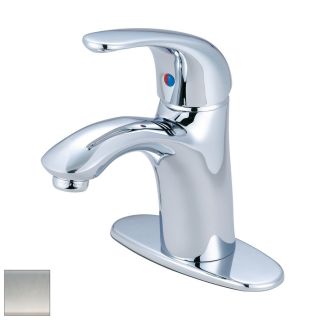 Pioneer Industries Vellano Polished Nickel 1 Handle Single Hole/4 in Centerset WaterSense Bathroom Sink Faucet
