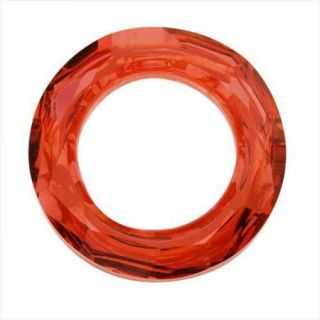 Swarovski Crystal, #4139 Cosmic Ring Pendant 20mm, 1 Piece, Red Magma