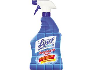 Professional LYSOL Brand 04685CT Basin/Tub/Tile Cleaner, 32 oz. Spray Bottles, 12/Carton