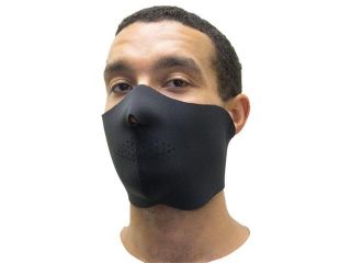 Black Neoprene Half Face Mask