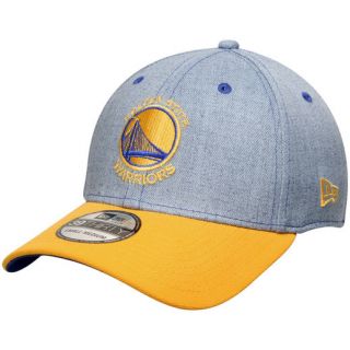 New Era Golden State Warriors Heathered Royal/Gold Current Logo Change Up Classic 39THIRTY Flex Hat
