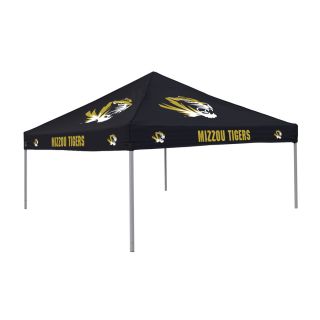 Logo Chairs Tailgating Tent 9 ft W x 9 ft L Square NCAA University of Missouri Tigers Steel Pop Up Canopy