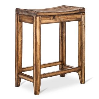 Perdana Rustic 24 Saddle Counter Stool