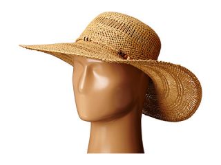 LAUREN Ralph Lauren Paper Straw Open Weave Tassel Beach Hat Natural
