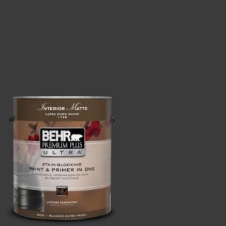 BEHR Premium Plus Ultra 1 gal. #770F 7 Beluga Flat/Matte Interior Paint 175301