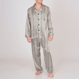 Majestic Sterling Mens Printed Silk Pajama Set   Shopping