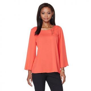 Jay by Jay Godfrey Cut Out Bell Sleeve Top   7966230