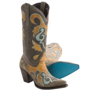 Lane Boots Wing Overlay Cowboy Boots (For Women) 8260X 60