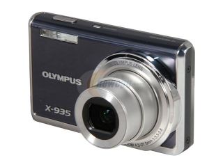 Refurbished: OLYMPUS X 935 Gray 12 MP 5X Optical Zoom 24mm Wide Angle Digital Camera