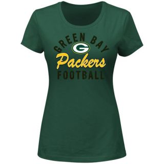Green Bay Packers Womens Behind the Glass T Shirt   Green