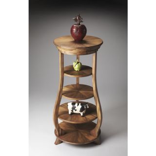 Acacia Wood Grain Display Tower   Shopping   The Best Prices