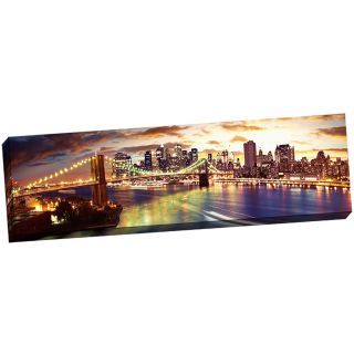 Cityscape Panoramic New York 3 Panoramic Photographic Print on Wrapped
