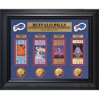 Buffalo Bills 4 Consecutive Super Bowl Appearances Deluxe Ticket and