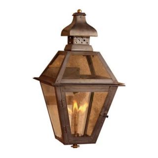Titan Lighting Maryville 23 in. Outdoor Washed Pewter Gas Wall Lantern TN 7914