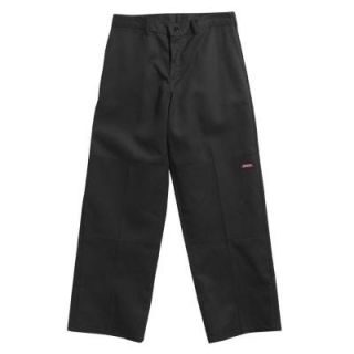 Dickies Loose Fit 48 in. x 32 in. Polyester Double Knee Multi Use Pocket Pant Black 7118738BK48 32