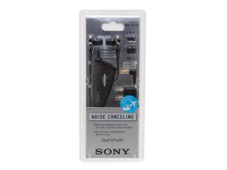 SONY MDR NC11A/BLK 3.5mm Connector Canal Noise Canceling Headphones