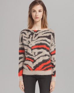 Maje Sweater   Zebra Print Angora