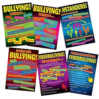 Didax Bullying in a Cyber World Poster Set, Grades 5   8