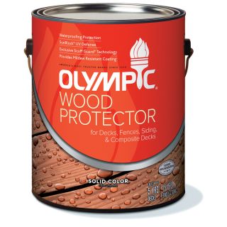 Olympic Wood Protector Tintable White Also Base 1 Solid Exterior Stain (Actual Net Contents: 121 fl oz)
