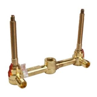 Newport Brass 1/2 in. 2 Valve In Wall Rough in Polished Brass for Kitchen or Lavatory Faucet 1 532